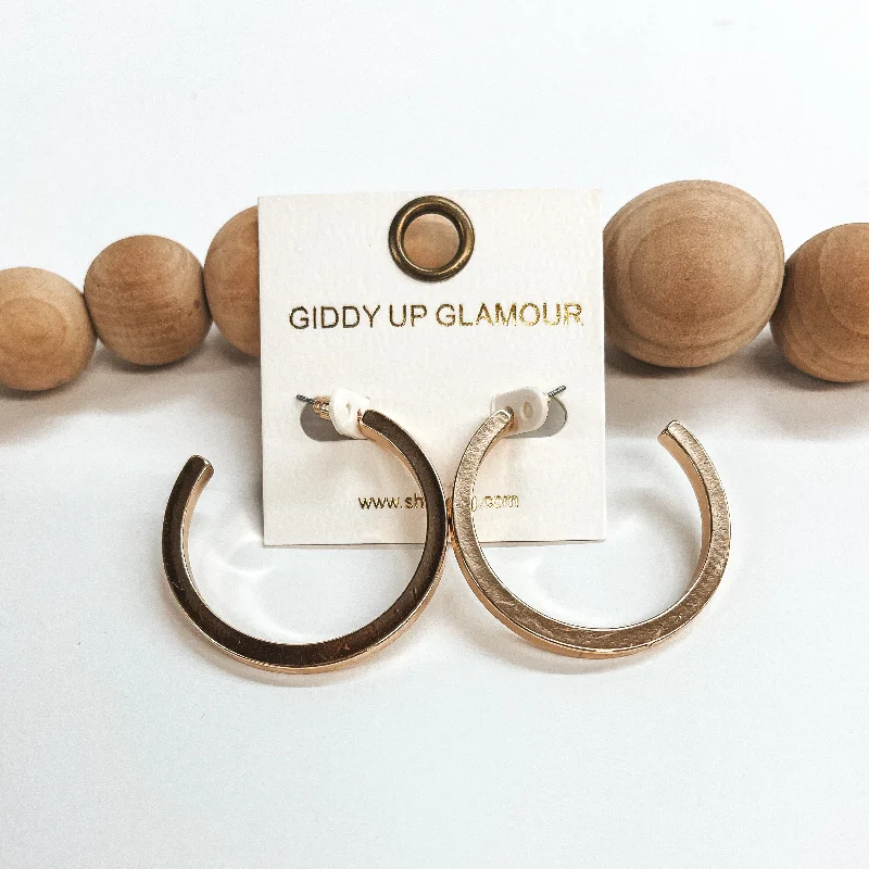 Best hoop earrings with minimal embellishments for a sleek and modern look-Almost Ready 1 1/2 Inch Hoops in Gold