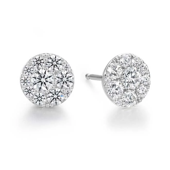 Best hoop earrings with blackened metal for an edgy and bold appearance-Hearts On Fire .45-.55CTW Tessa Diamond Circle Earrings in 18K White Gold