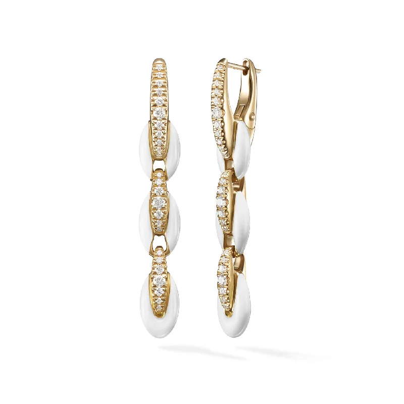 Lightweight hoop earrings for comfortable and all-day wear-ADA EARRING (Enamel)