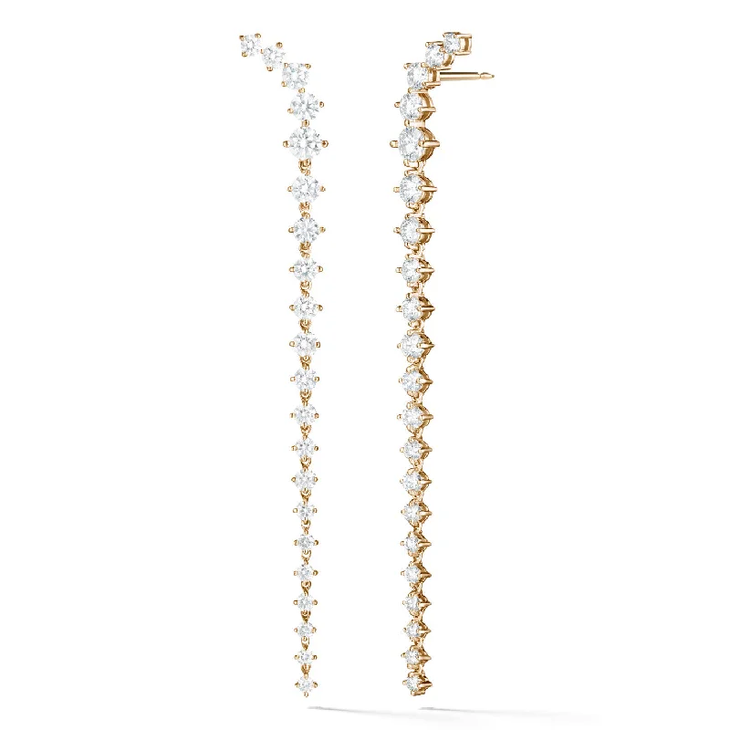 Best hoop earrings with baroque pearls for a luxurious and elegant vibe-ARIA DAGGER EARRING Long