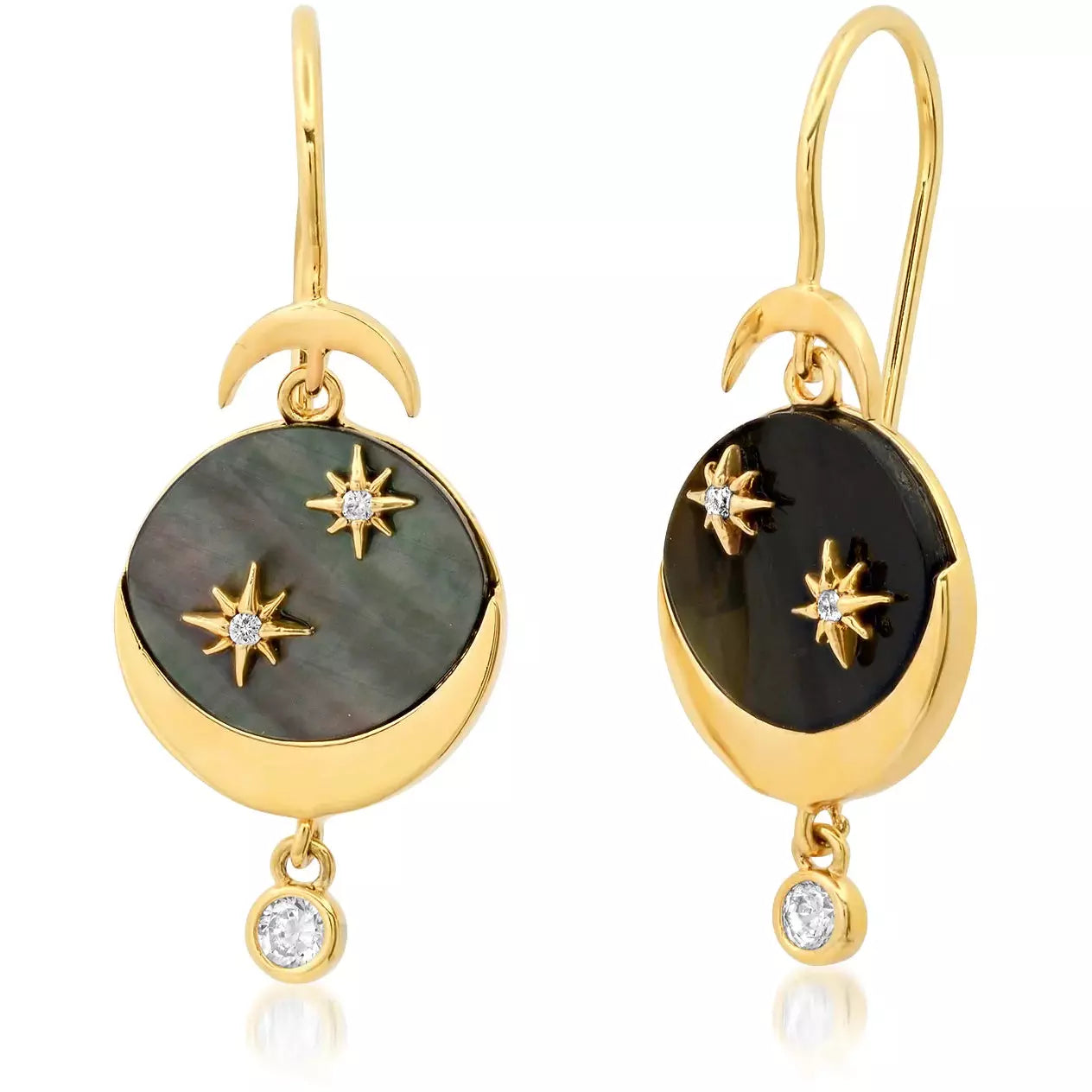 Hoop earrings with circle designs for a classic and timeless shape-TAI Celestial Abalone Earrings