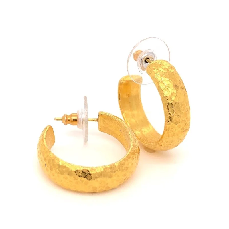 Hoop earrings with infinity loop designs for a continuous and eternal shape-24K Hoop Earrings