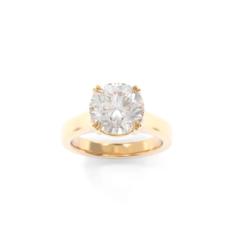 Engagement rings with east-west moonstone settings -Sloan Solitaire Round