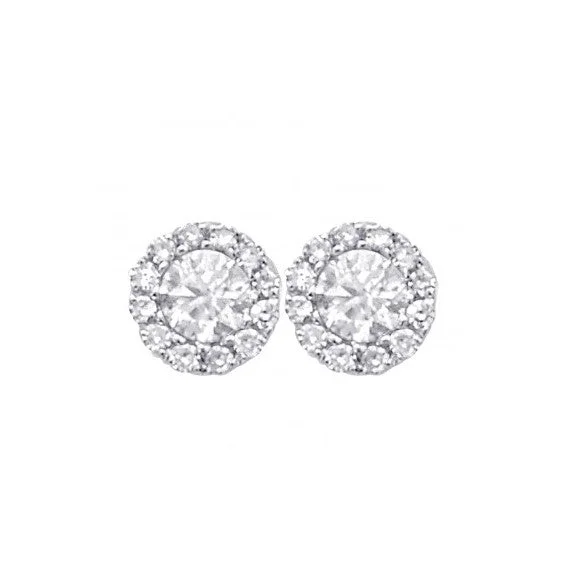 Stud Earrings with Knot Designs -Diamond Stud Earrings