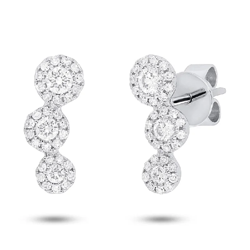 Crystal Stud Earrings for Sparkle -Diamond Stud Earrings