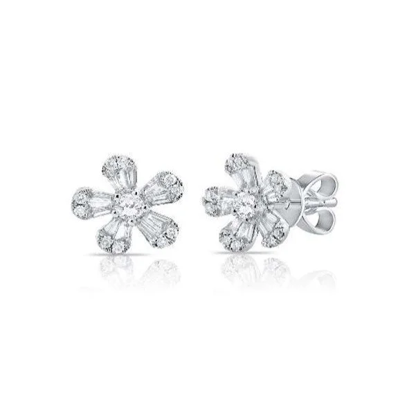 Round Stud Earrings for Classic -Diamond Stud Earrings