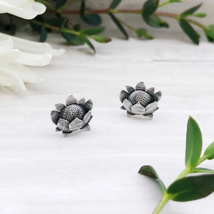 Stud Earrings for Engagement Party -Fiore Alba Stud Earrings