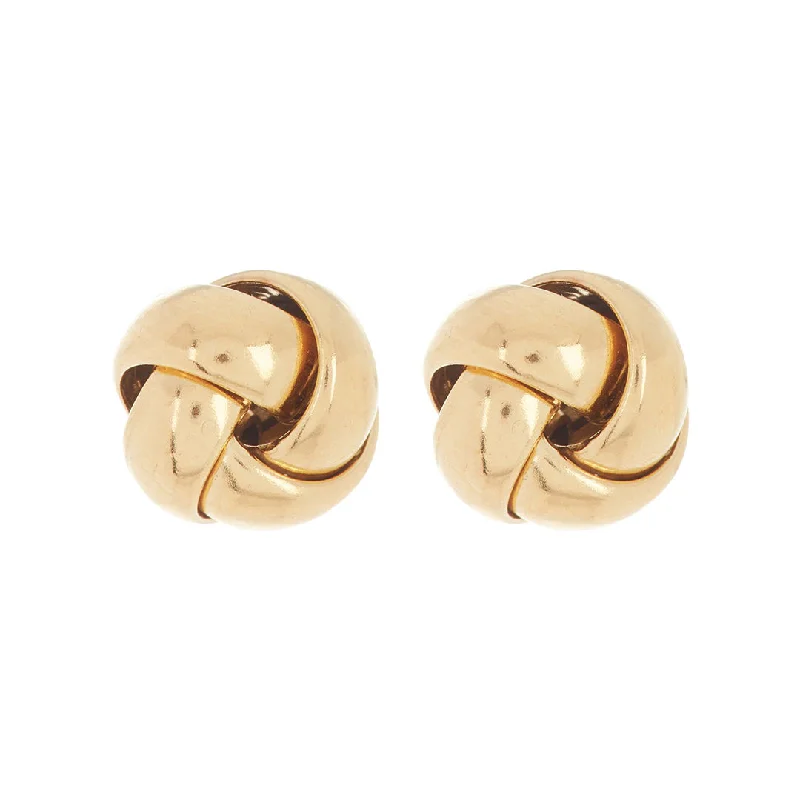 Stud Earrings with Filigree -14k Gold Plated Knot Stud Earrings