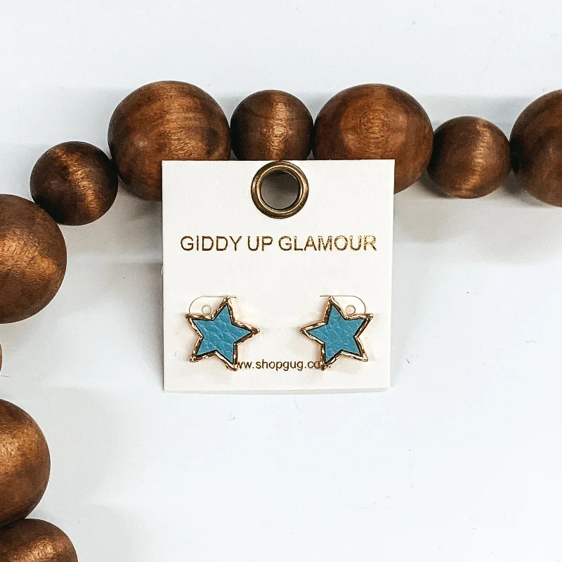 Double Stud Earrings for Impact -Lost in the Stars Stud Earrings in Blue