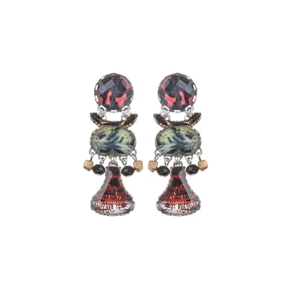 Stud Earrings for Gym Workout -Oriental Hues Set, Beatrice Stud Earrings