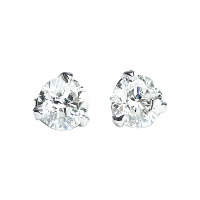 Magnetic Closure Stud Earrings for Easy -Nuvola Diamond Stud Earrings (1.75ctw)