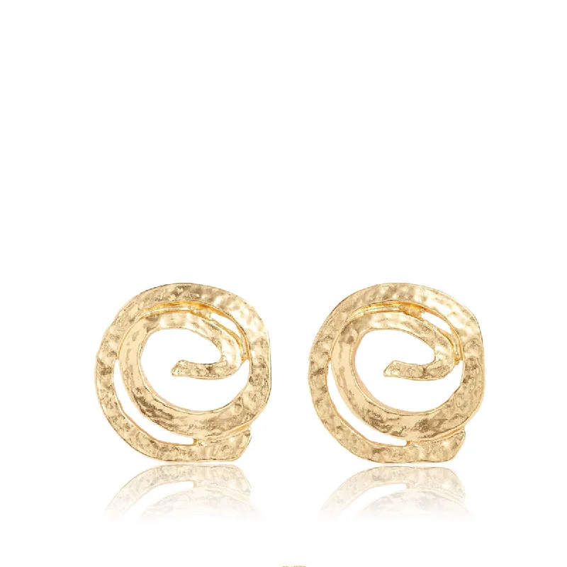 Small Stud Earrings for Delicate -Swirl Stud Earrings