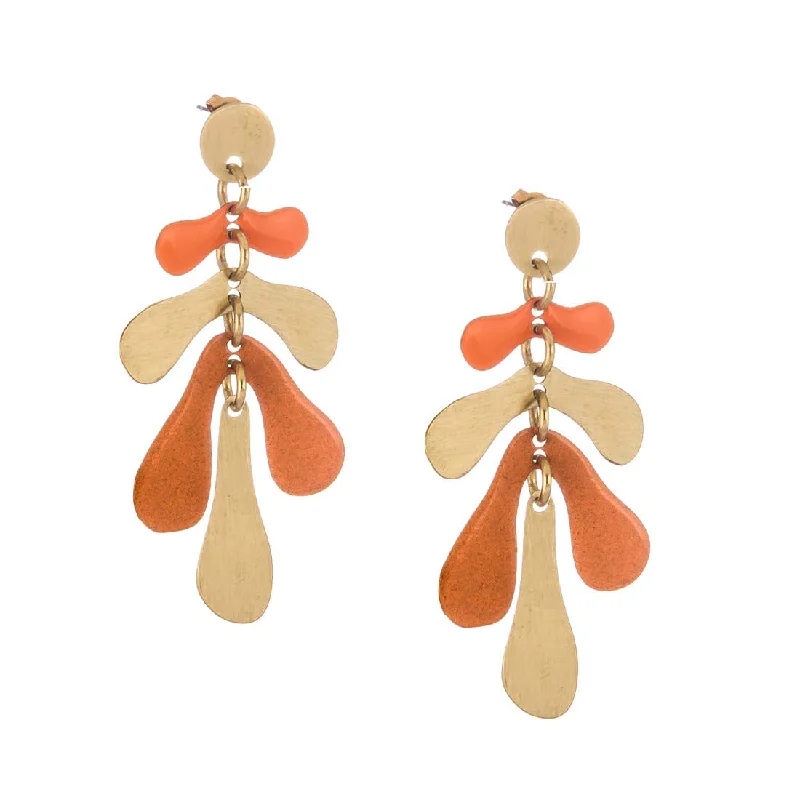 Star Shaped Drop Earrings for Charm -Agua Viva Earrings