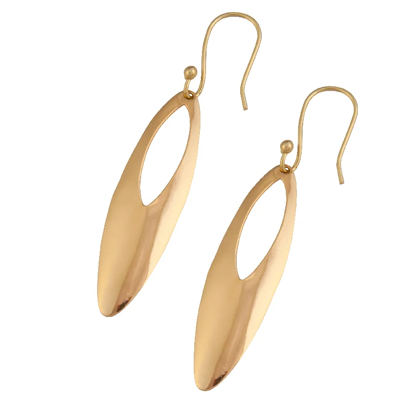 Drop Earrings with Star Motifs -Alchemia Oval Cut Drop Earrings