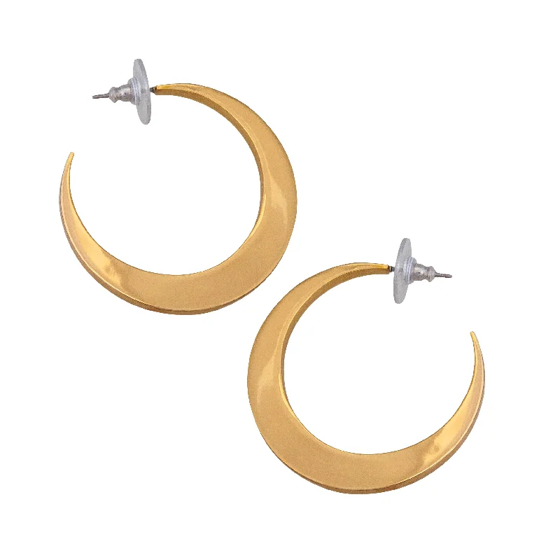 Drop Earrings with Polished Shine -Alchemia Hoop Earrings