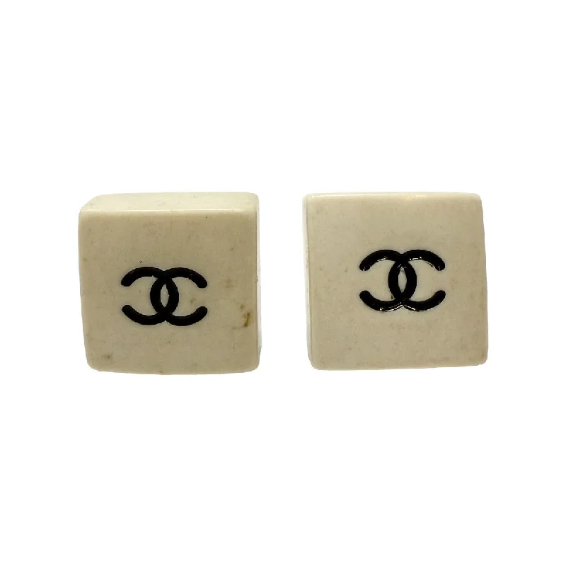 Hypoallergenic Drop Earrings for Sensitive -Chanel Square Resin Stud Earrings