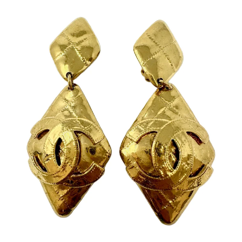 Drop Earrings for Beach Outfit -Chanel Vintage Dangle Earrings