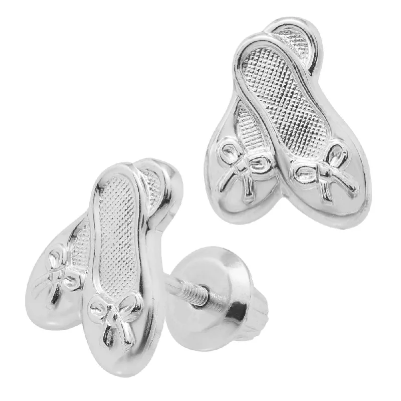 Drop Earrings for Shopping Trip -Children's Ballet Slippers Stud Earrings