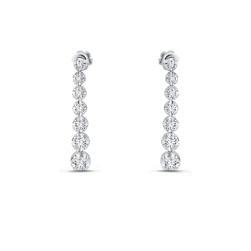 Drop Earrings for Bridesmaids Look -Dangle Diamond Earrings