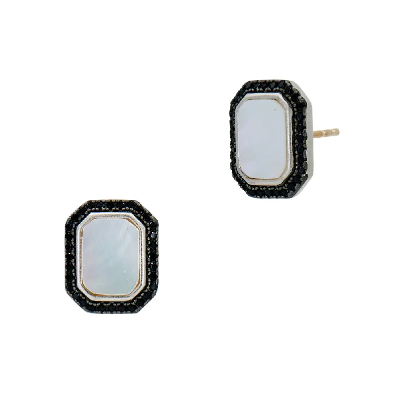 Drop Earrings for School Uniform -Freida Rothman Cobblestone Stud Earrings