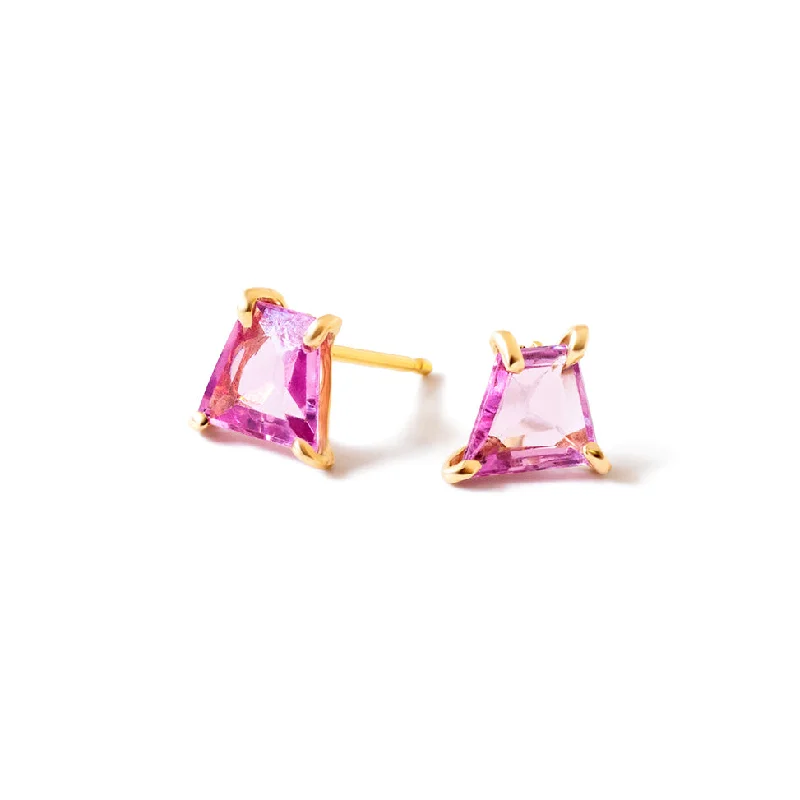 Waterproof Drop Earrings for Outdoor -geo sapphire studs