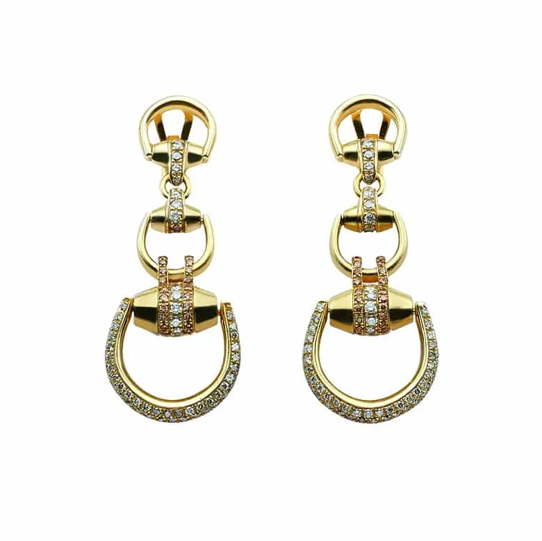 Maximalist Drop Earrings for Bling -HORSEBIT BEVERLY EARRINGS