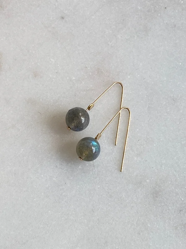 Lead Free Drop Earrings for Health -INTUITION | LABRADORITE INTENTION EARRINGS