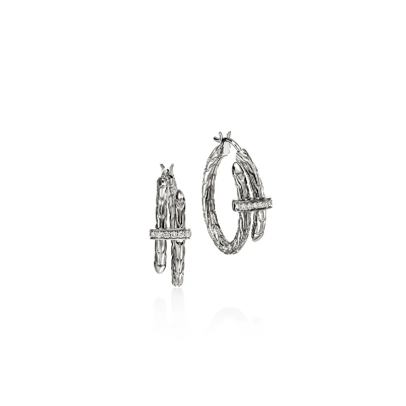 Drop Earrings for Wedding Ceremony -John Hardy Spear Hoop Earrings