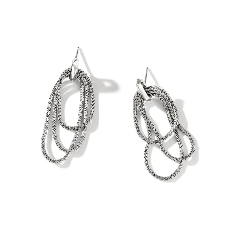 Drop Earrings for Bridesmaids Look -John Hardy SS Classic Chain Link Drop Earrings