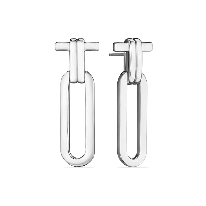 Short Drop Earrings for Subtle -Judith Ripka  Sterling Silver Jie Knot Earrings