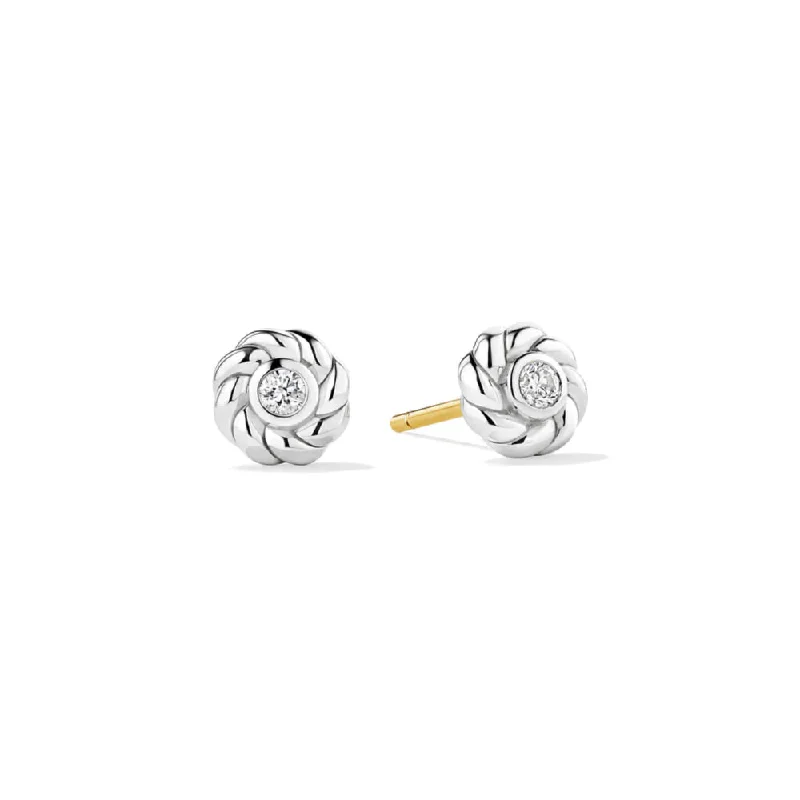 Drop Earrings with Symbolic Elements -Judith Ripka Vienna Solitaire Stud Earrings