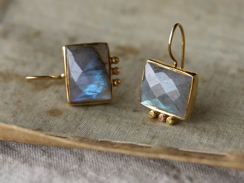 Drop Earrings for Festival Style -Kaia Labradorite Earrings