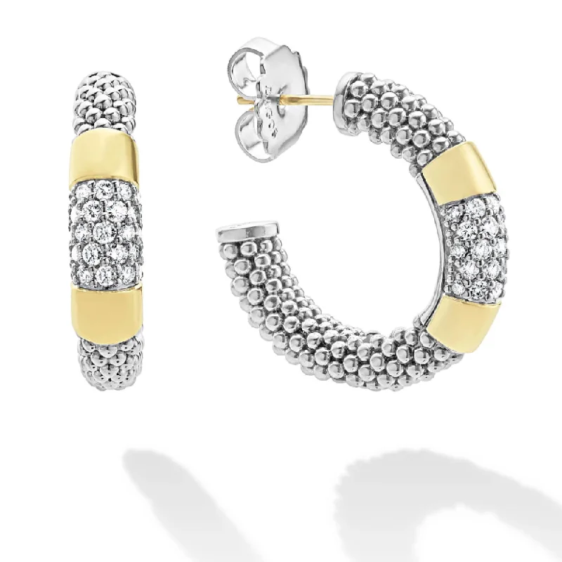 Heart Shaped Drop Earrings for Love -Lagos Gold Station Diamond Hoop Earrings