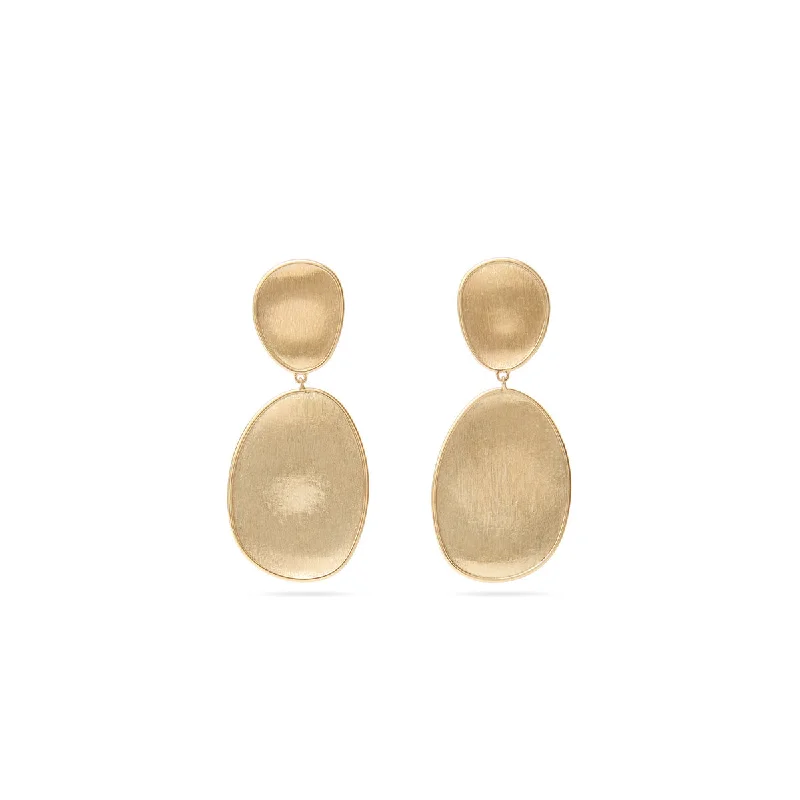 Diamond Drop Earrings for Luxury -Marco Bicego Lunaria Yellow Gold Earrings OB1345-Y