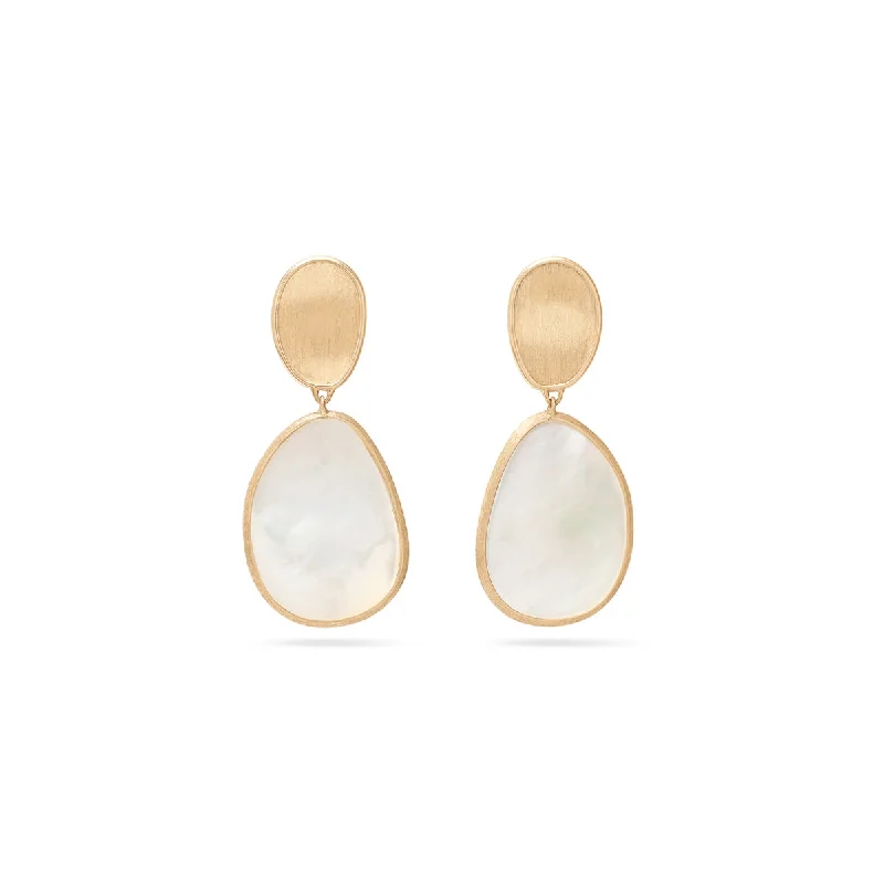 Drop Earrings with Knot Designs -Marco Bicego Lunaria Yellow Gold Earrings OB1403_MPW_Y_02