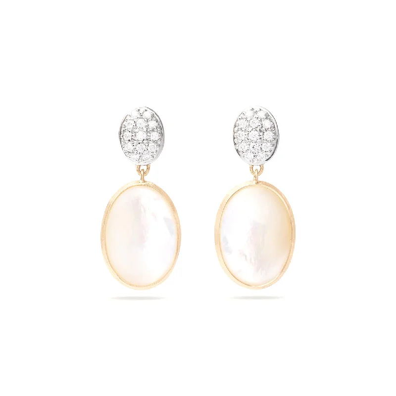 Drop Earrings for Shopping Trip -Marco Bicego Siviglia Mother of Pearl & Diamond Drop Earrings