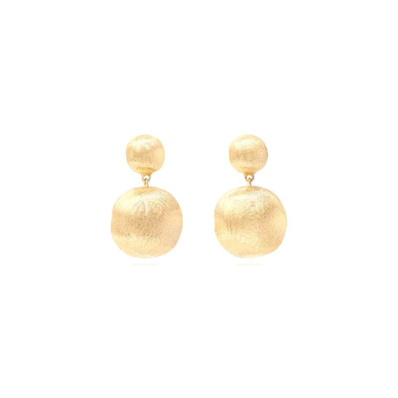 Heart Shaped Drop Earrings for Love -Marco Bicego Africa Double Drop Earrings