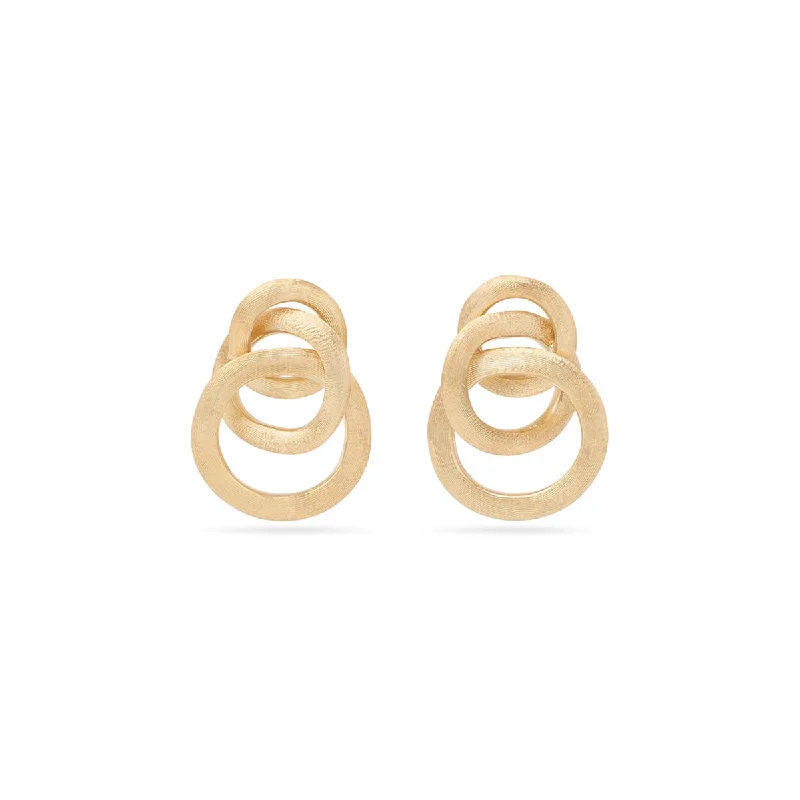 Long Drop Earrings for Dramatic -Marco Bicego Jaipur Gold Linked Earrings