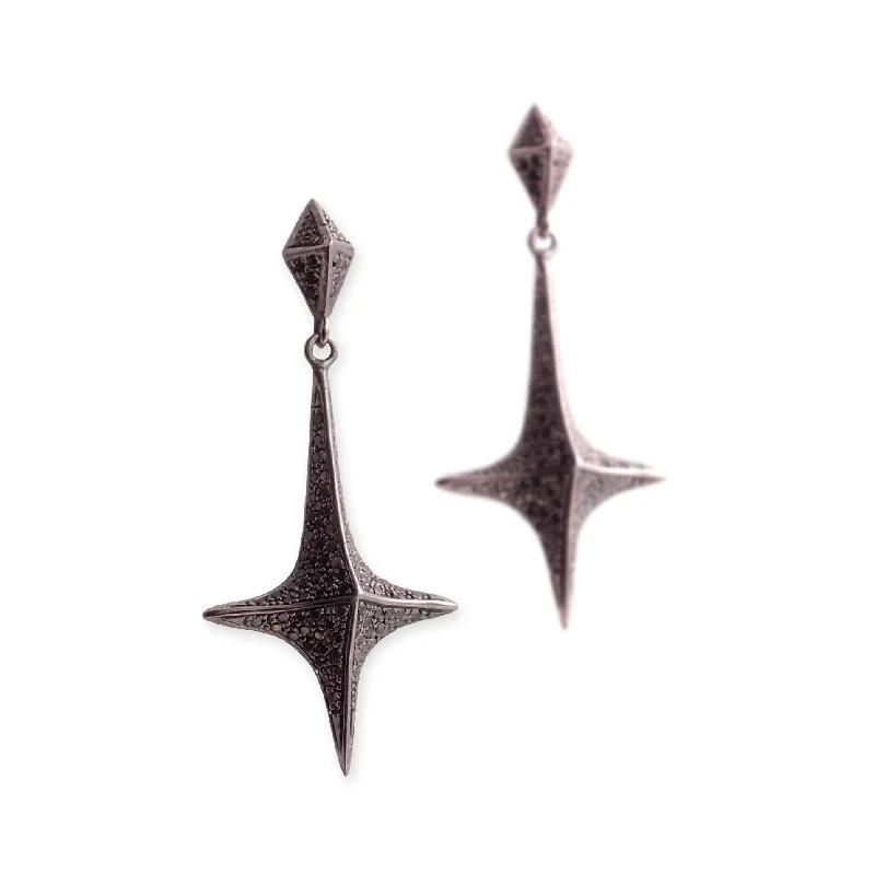 Tarnish Resistant Drop Earrings for Longevity -pavé lis dangle earrings