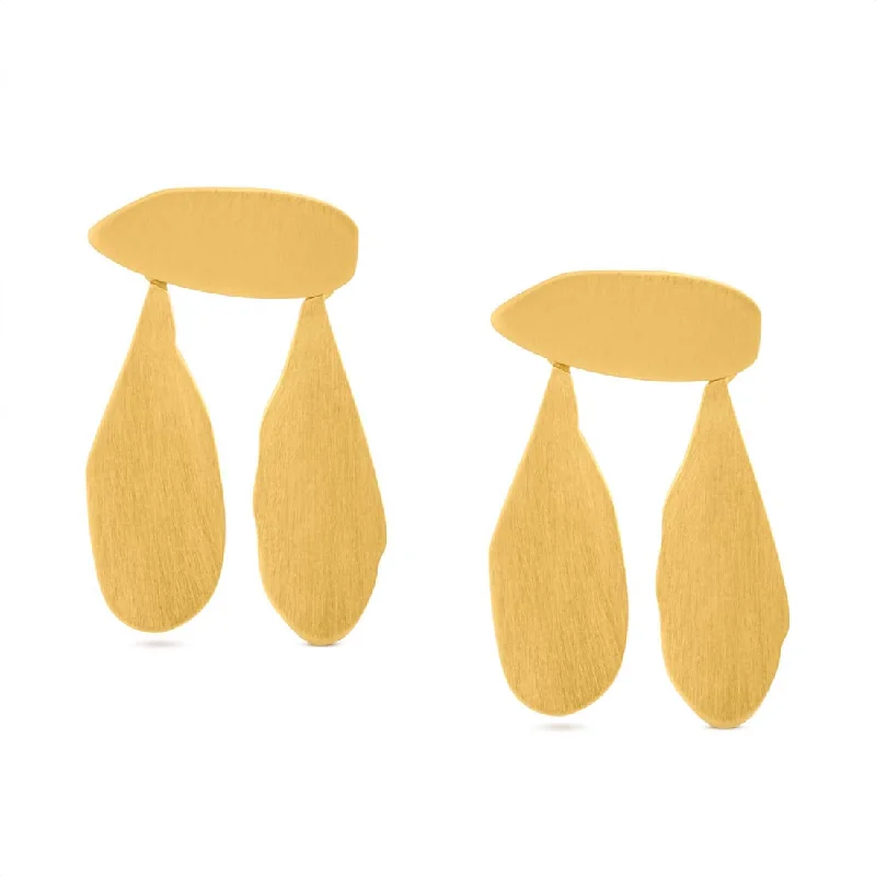 Drop Earrings for Bridesmaids Look -Miró Parler Golden Earrings