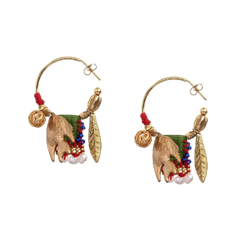 Drop Earrings for Christmas Party -Queen of Sheba Hoop Earrings