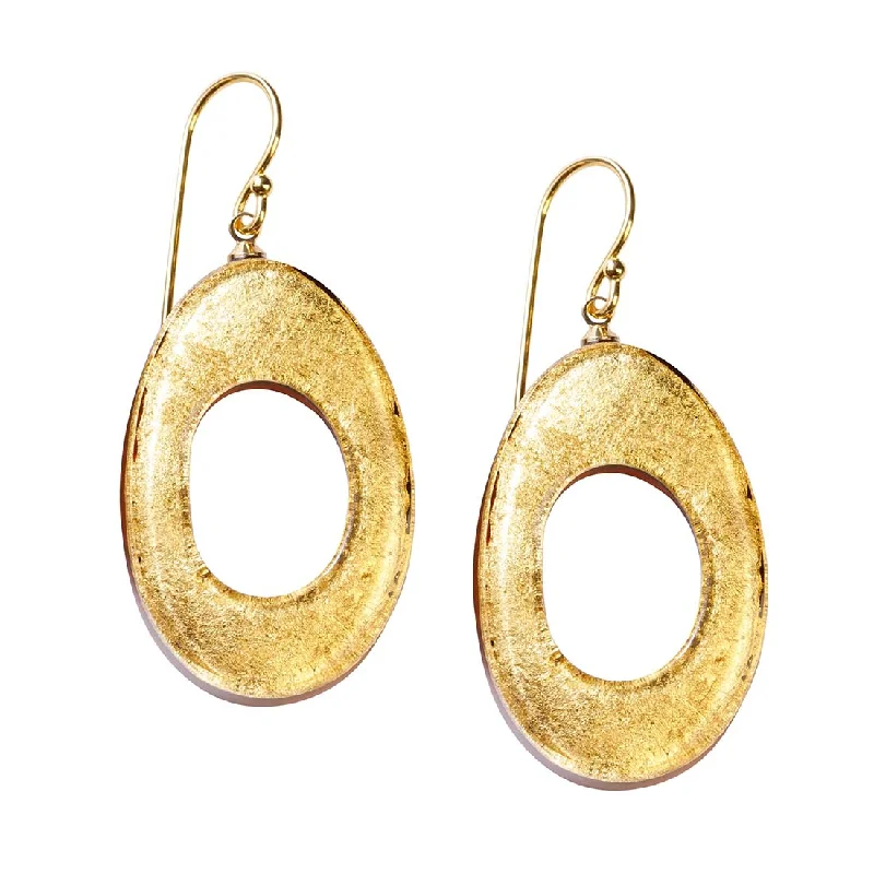 Drop Earrings with Textured Surface -Rhapsody Resin Earrings