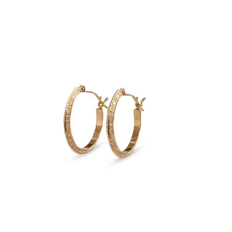 Maximalist Drop Earrings for Bling -sarah diamond hoops