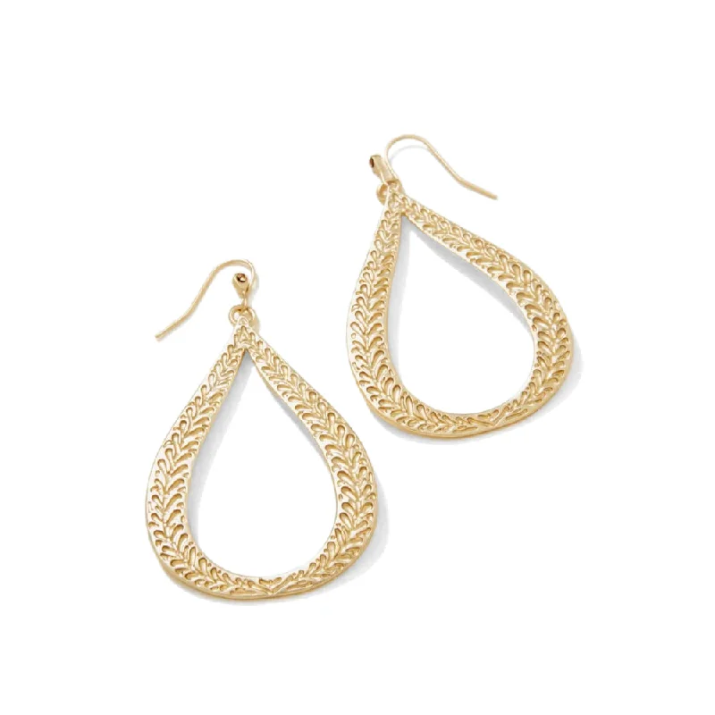 Drop Earrings for Prom Night -Spartina Gold Penelope Earrings