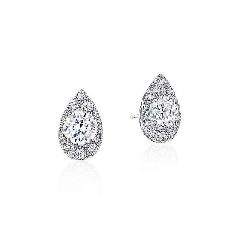 Drop Earrings for Mother's Day -Tacori Pear Bloom Diamond Earrings