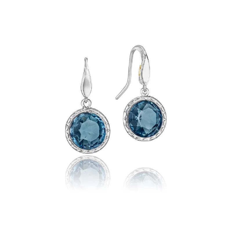 Drop Earrings with Floral Motifs -Tacori Simply Gem Drop Earrings SE15533