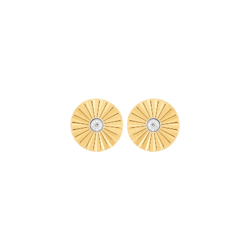 Drop Earrings for Office Wear -Topper Italia Gold Starburst Earrings