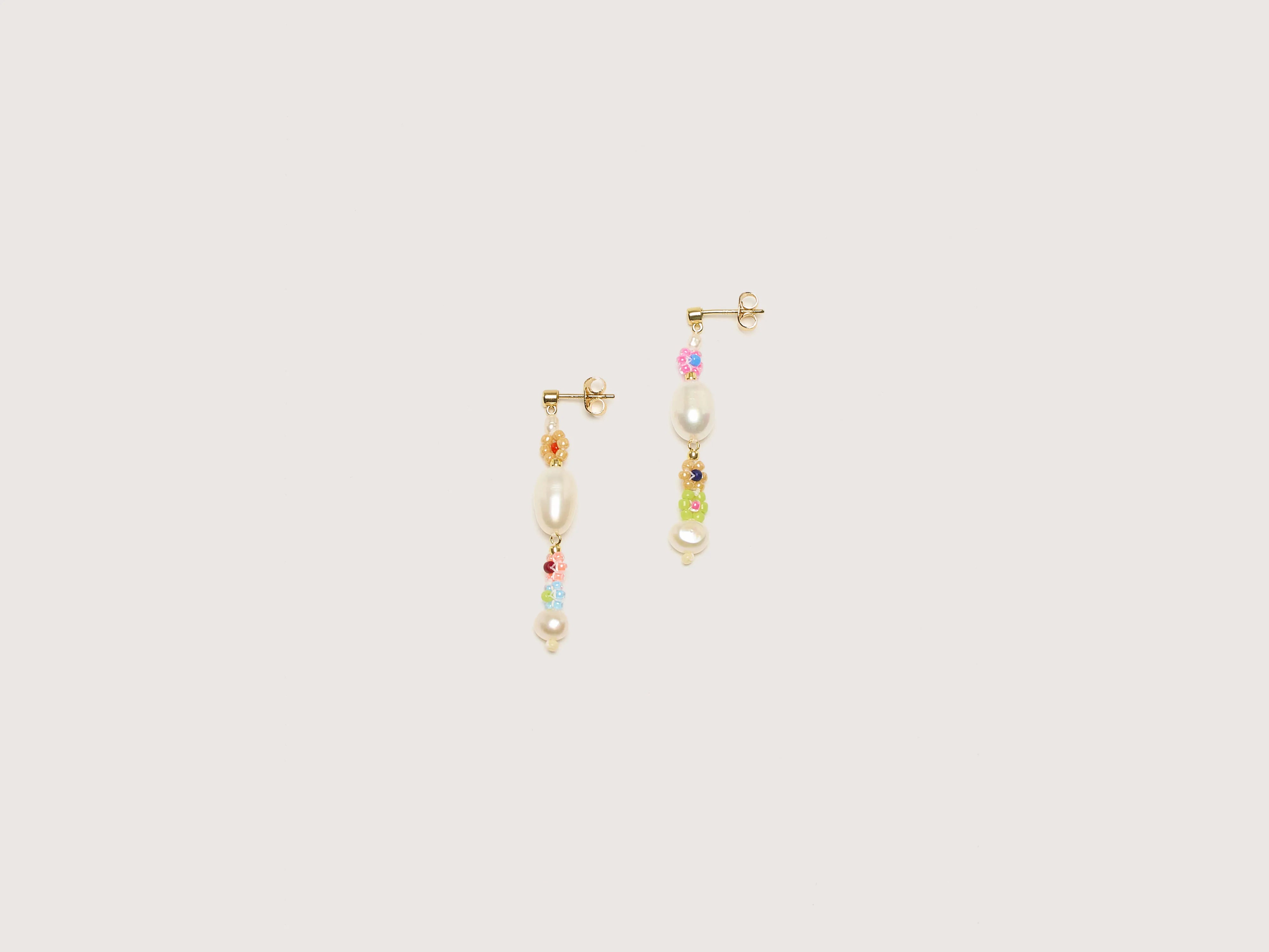 Drop Earrings with Polished Shine -Mexi Flower Earrings  (242 / W / MULTICOLOR)