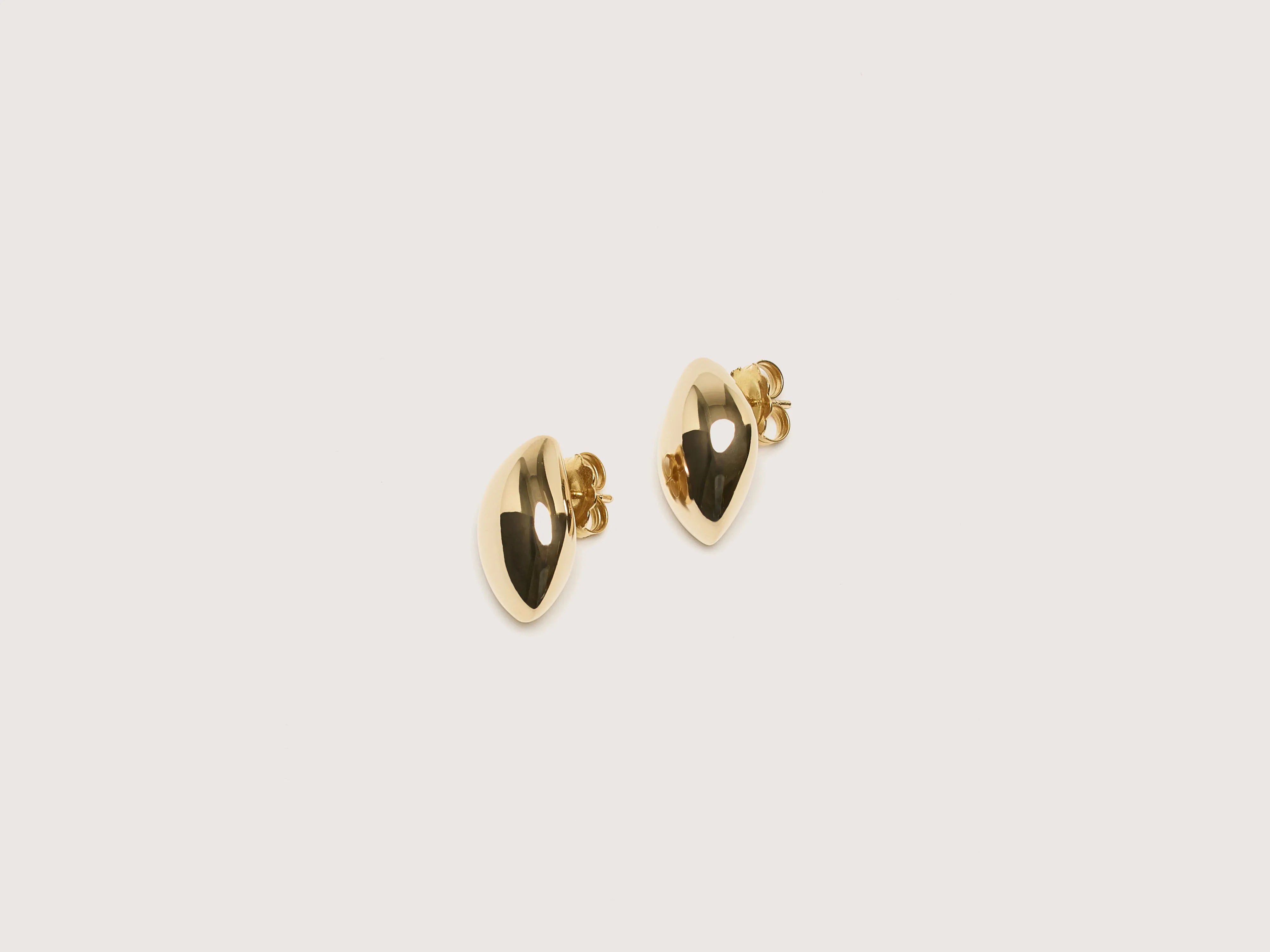 Drop Earrings for School Uniform -Bullion Earrings (242 / W / GOLD)